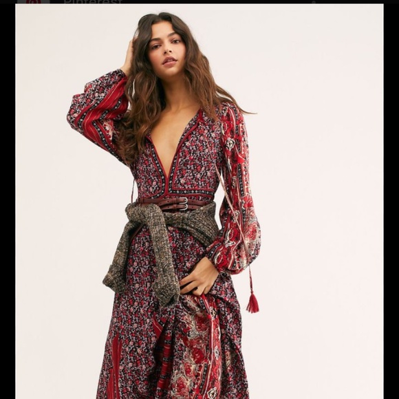 Free People Boho Floral  Happy Feelings Maxi Dress XS - Picture 3 of 17